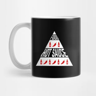 Food Pyramid by Hot Sauce Mug